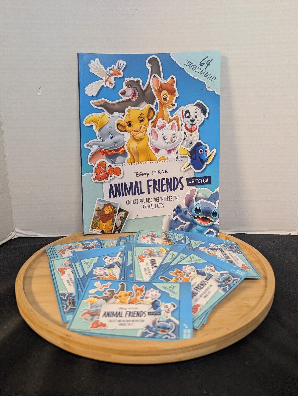 New Disney Pixar Animal Friends Loblaws Lot Of 200 Stickers (50 Packs) & Album